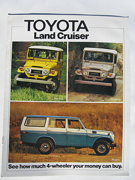 1975 Toyota Land Crusier broschyr