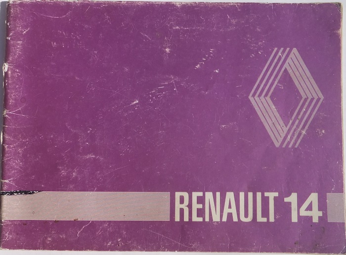 1981 Renault 14 instruktionsbok