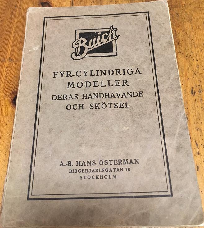 1923 Buick Fyr-cylindriga modeller och dess handhavande - 6