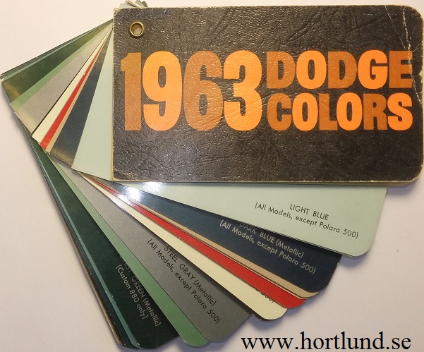 1963 Dodge Colors