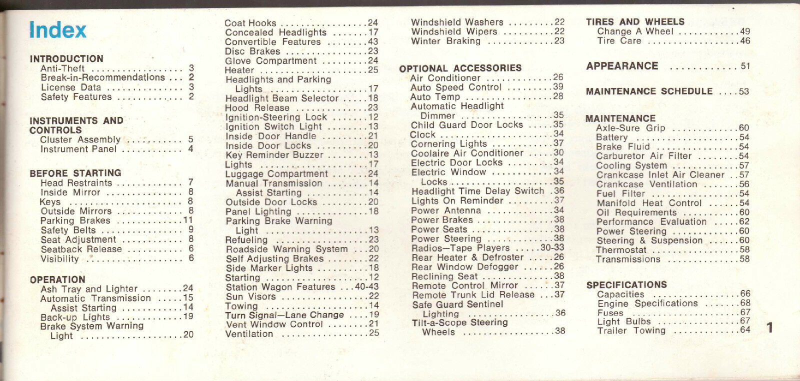1970 Chrysler Operators  Manual - 2