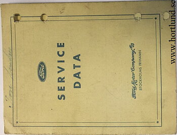 1932-1947 Ford Service Data svensk
