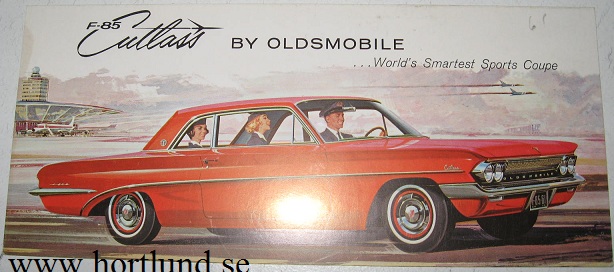 1961 Oldsmobile F-85 Cutlass vykort