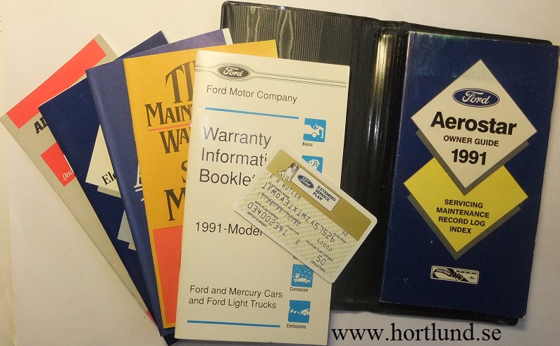 1991 Ford Aerostar Owner Guide