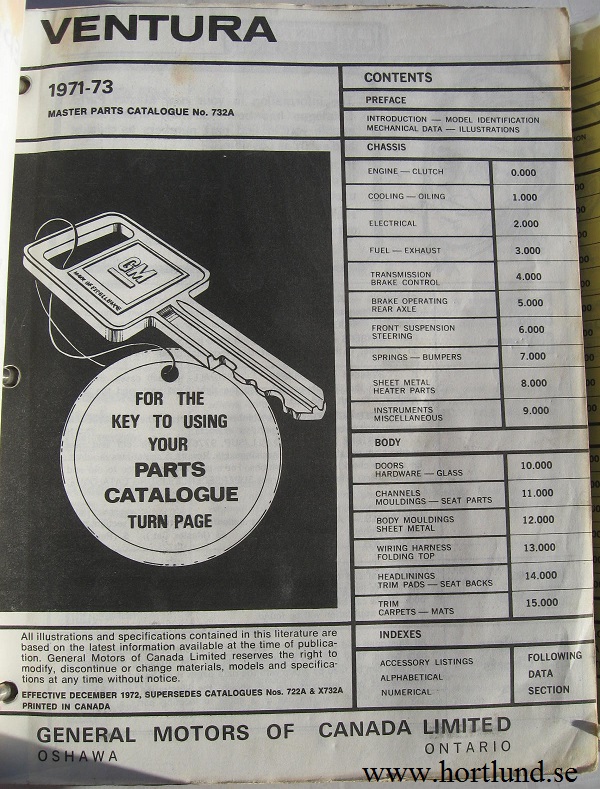 1969 - 1973 Pontiac och GMC Parts Catalogue - 2