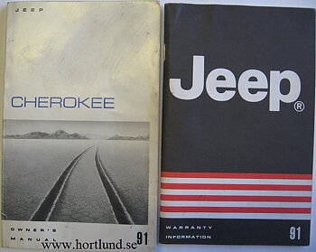 1991 Jeep Cherokee Owner's Manual