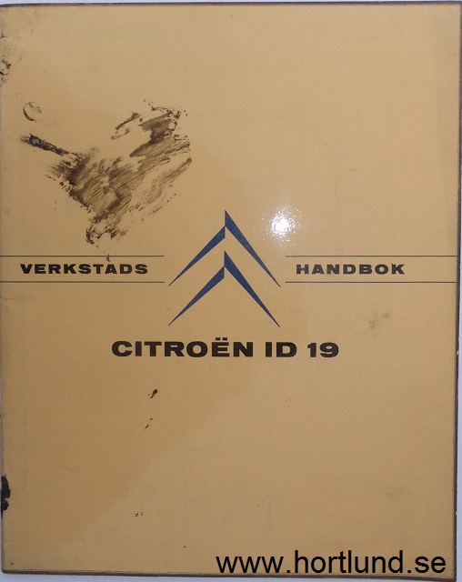 1956-1960 Citroën ID 19 Verkstadshandbok