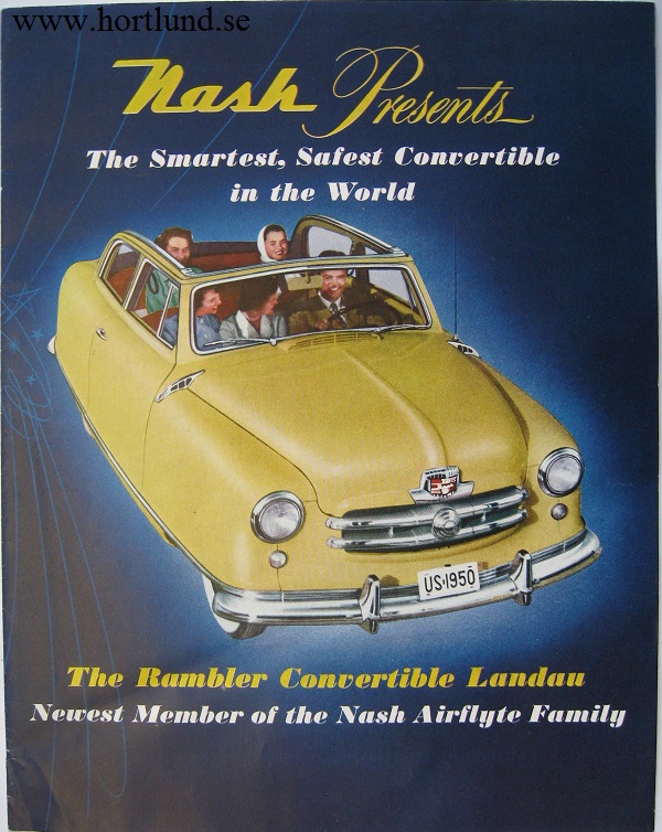 1950 Nash broschyr alla modeller