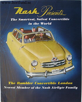 1950 Nash broschyr alla modeller