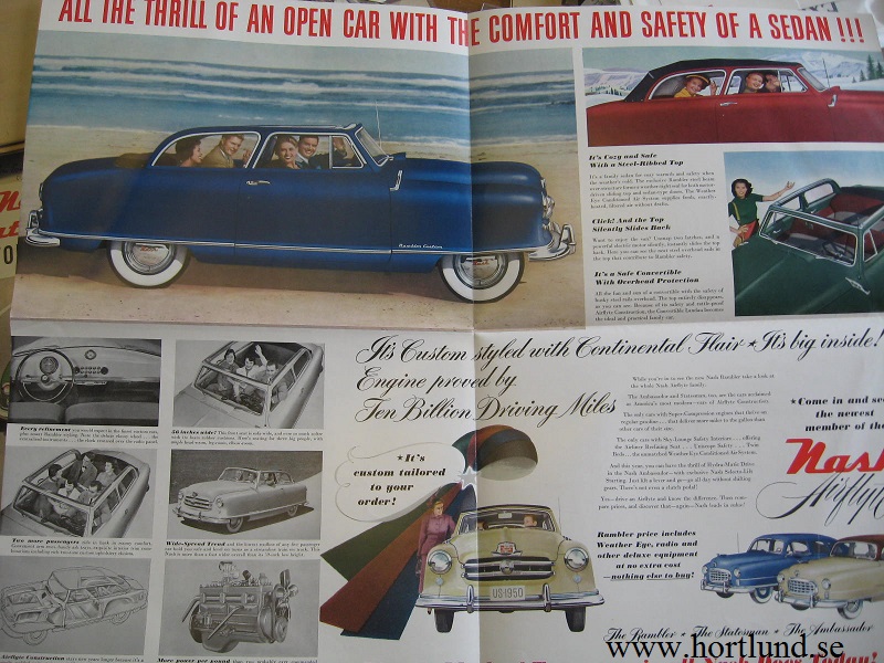 1950 Nash broschyr alla modeller - 2