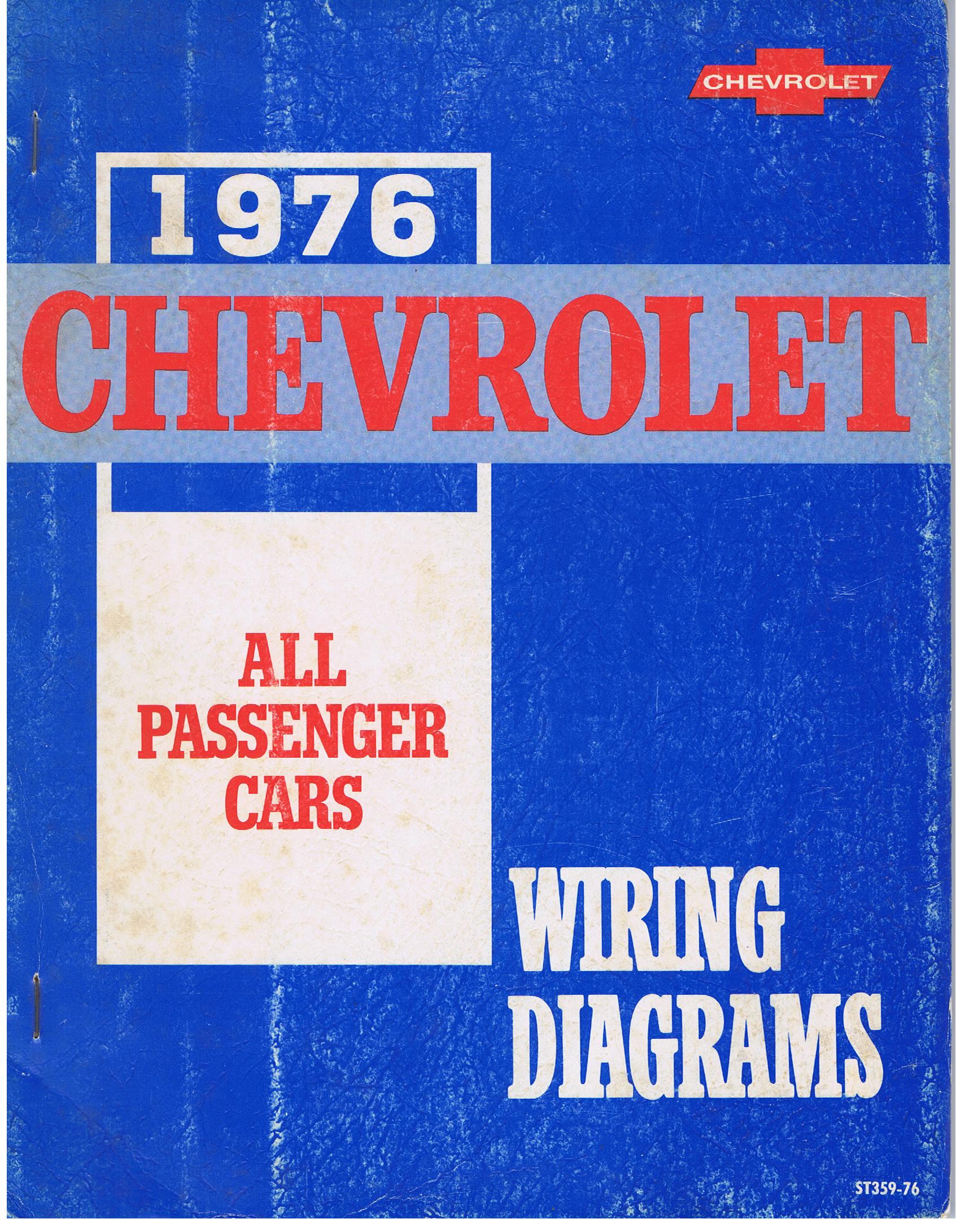 1976 Chevrolet All Passanger Cars Wiring Diagrams