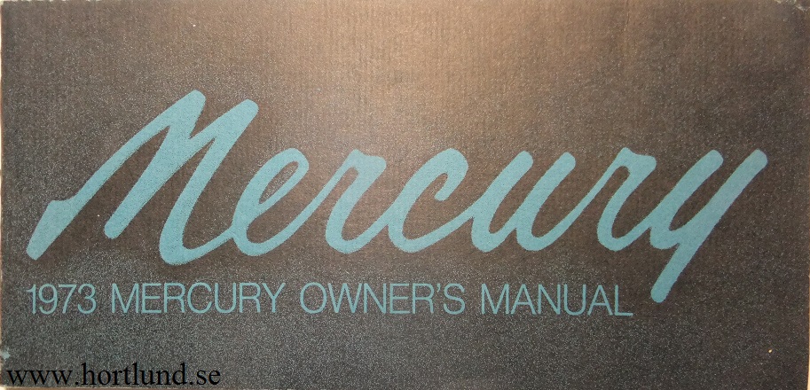 1973 Mercury Full Size Owners Manual