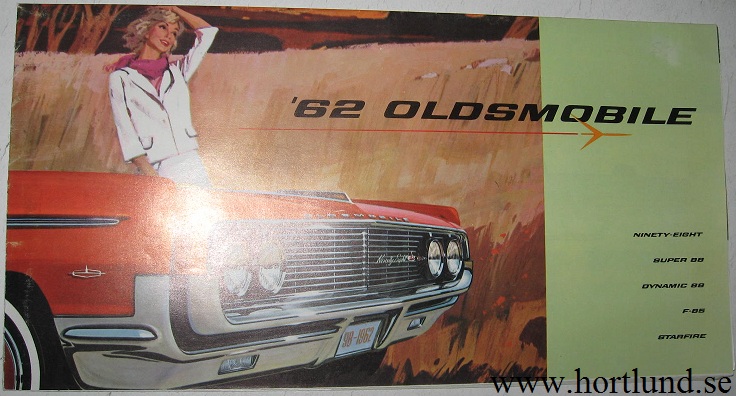 1962 Oldsmobile färgbroschyr folder