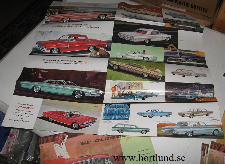 1962 Oldsmobile färgbroschyr folder - 2