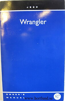 1992 Jeep Wrangler Owner's Manual