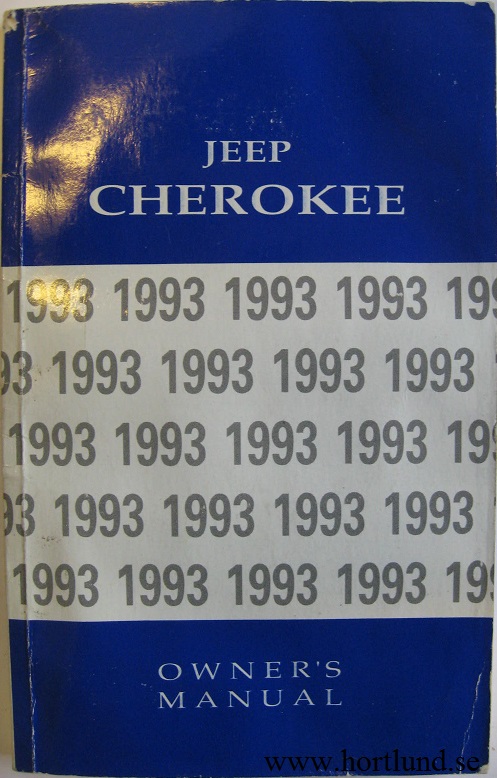 1993 Jeep Cherokee Owner's Manual
