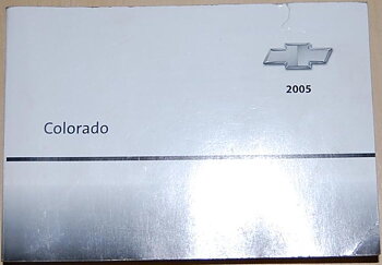 2005 Chevrolet Colorado instruktionsbok