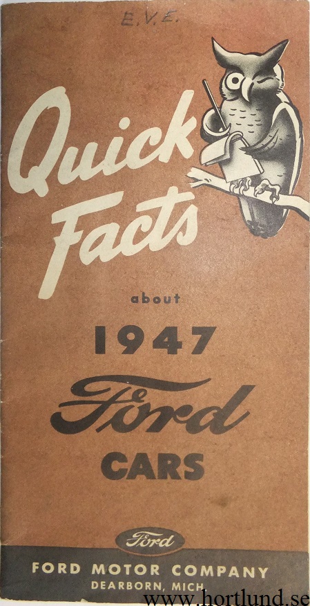 1947 Ford Cars, Quick Facts