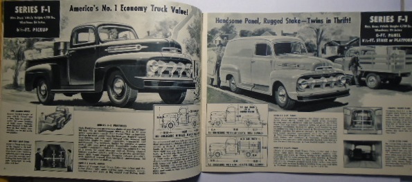 1952 Ford Truck broschyr alla modeller - 2