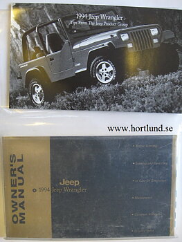 1994 Jeep Wrangler Owner's Manual