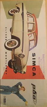 1959 Simca Aronde P60 folder svensk