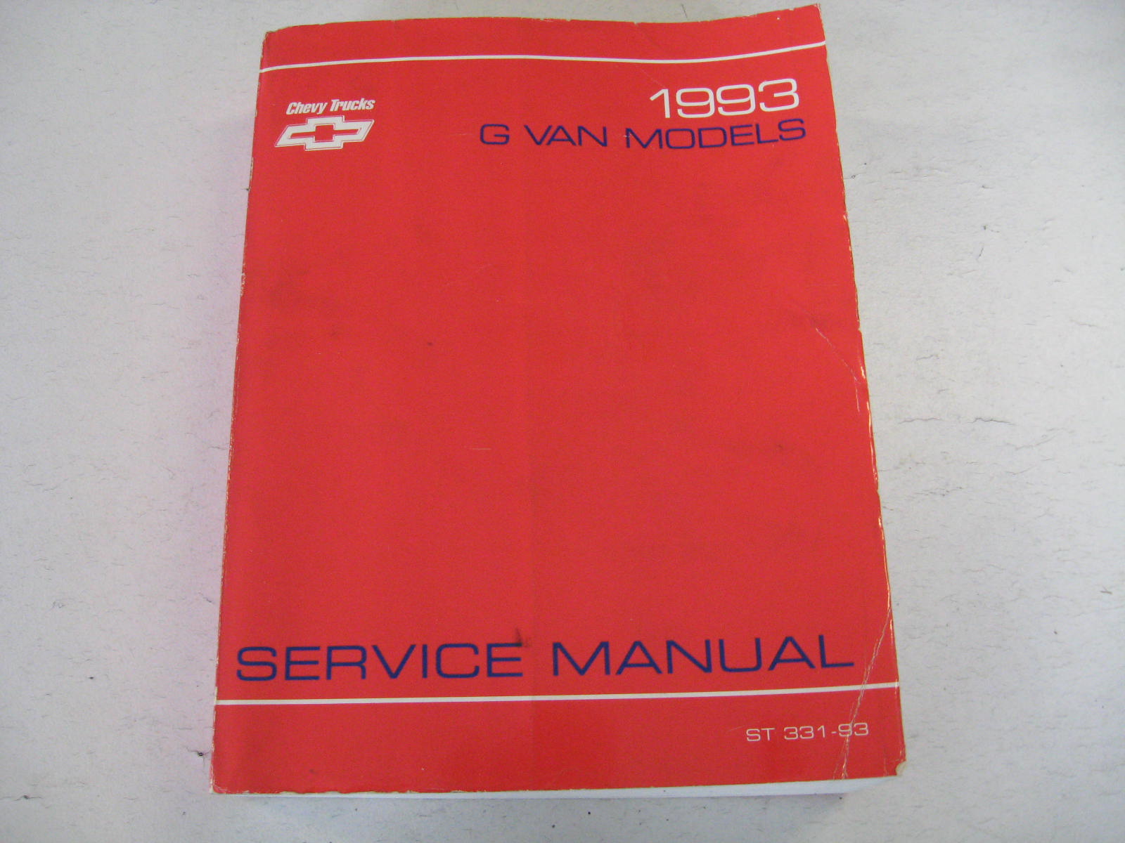 1993 Chevrolet G Van Service Manual