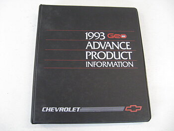 1993 Chevrolet Advance Product Information GEO