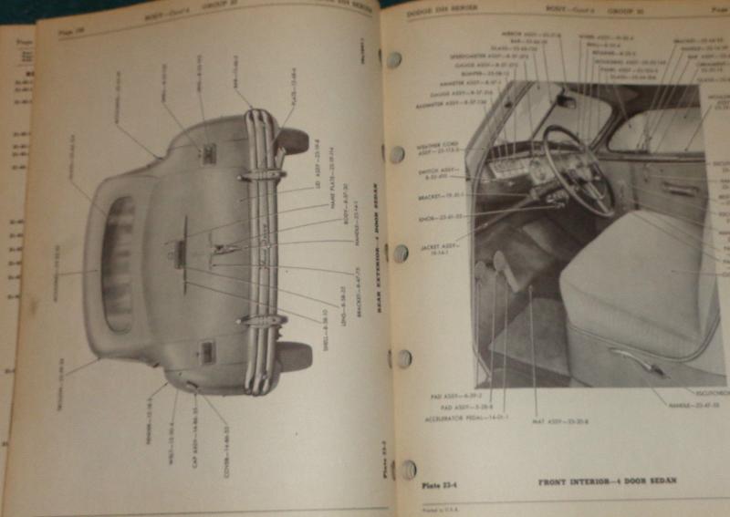 1946-1949 Dodge D24 Passenger Car Parts List - 3