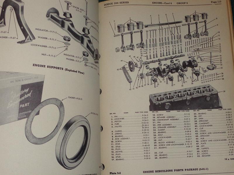 1946-1949 Dodge D24 Passenger Car Parts List - 7
