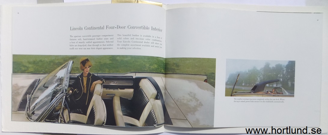1961 Lincoln Continental  lyx broschyr - 2