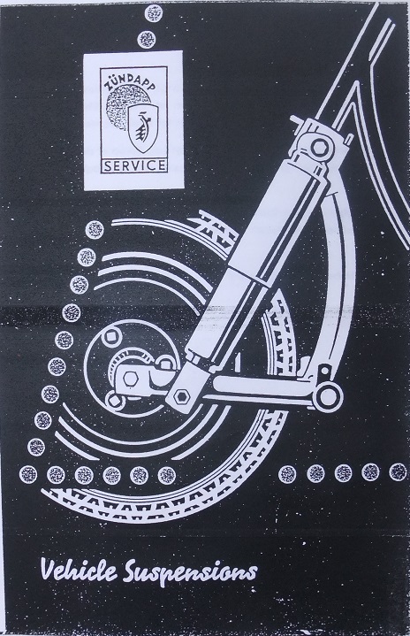 1956 Zündapp fjädring verkstadshandbok