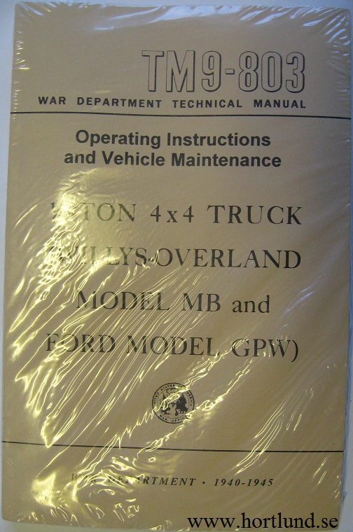 1940 - 1945 Jeep MB and Ford GPW Manual
