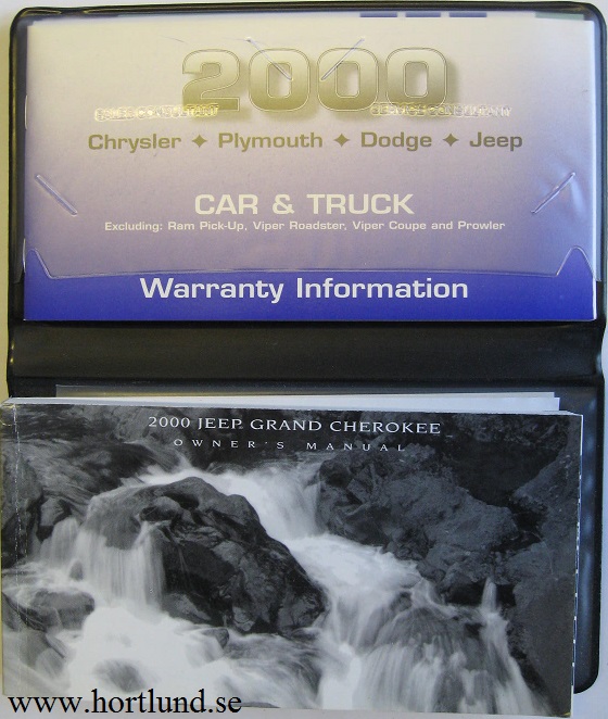 2000 Jeep Grand Cherokee Owner's Manual
