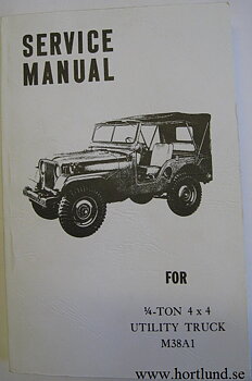 1950 - 1958 Jeep M38A1 Service Manual