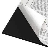 Foamboard 5 mm, svart självhäftande - (utförsäljning)
