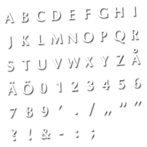 Master Fontset Latin SV standard