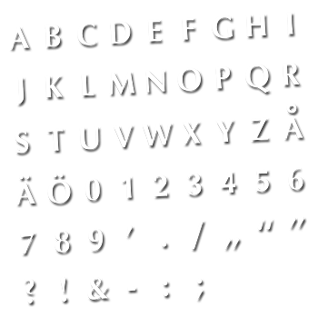 Master Fontset Latin SV standard