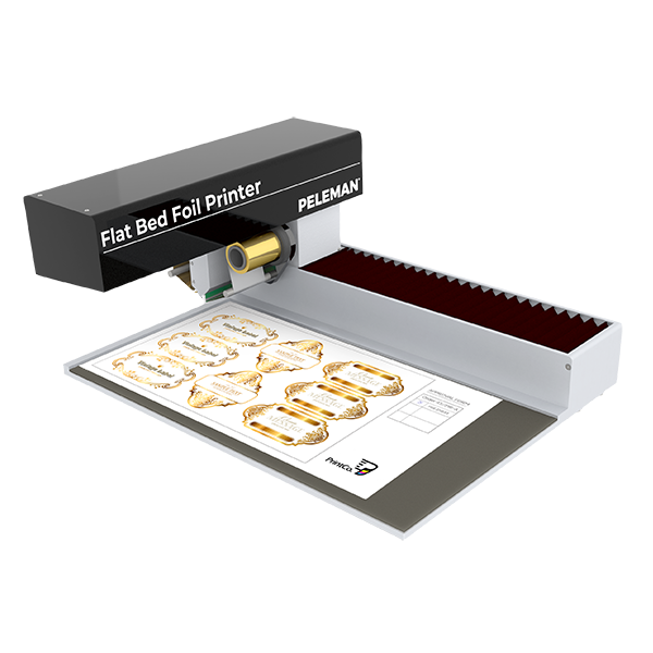 Peleman Flat Bed Foil Printer Serva Print Finishing