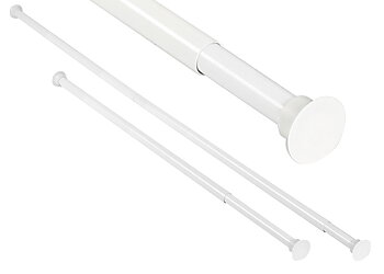 Safir expanderstång 75-125 cm vit