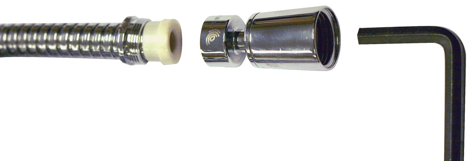 Duschslang Superstrong metall med kulled 150 cm (butiksförpackad) - 3