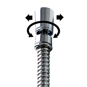 Duschslang Superstrong metall med kulled 150 cm (butiksförpackad)