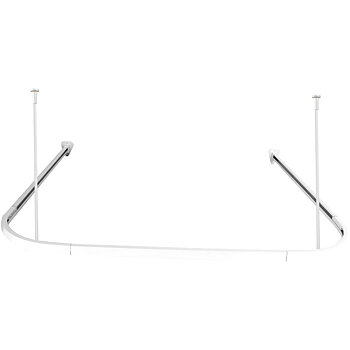 Safir aluminiumstång 90x90x90 cm (vit)