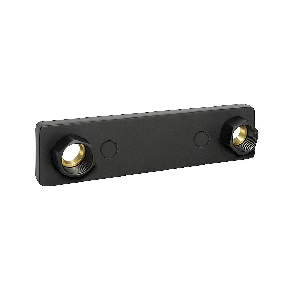 Blandarfäste 160cc, 16x2,0-2,2 Pex/Alupex/Pb,  mattsvart