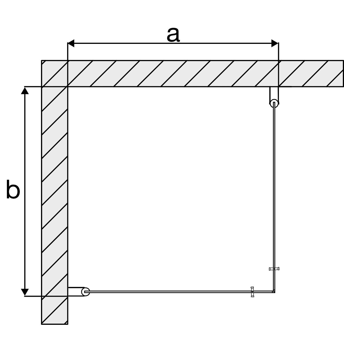 Corner (delvis frostat glas) - 4