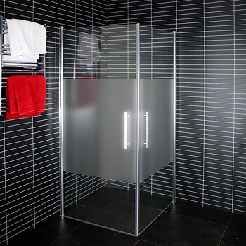 Corner (delvis frostat glas)