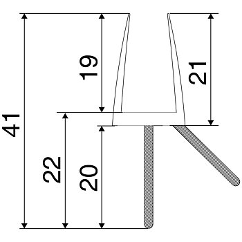 Släplist 20 mm (transparent)