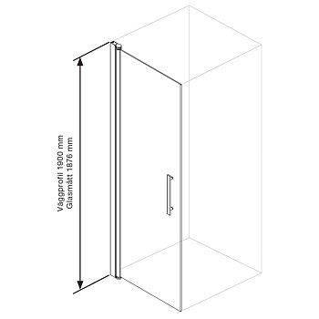 Door (helfrostet glass)