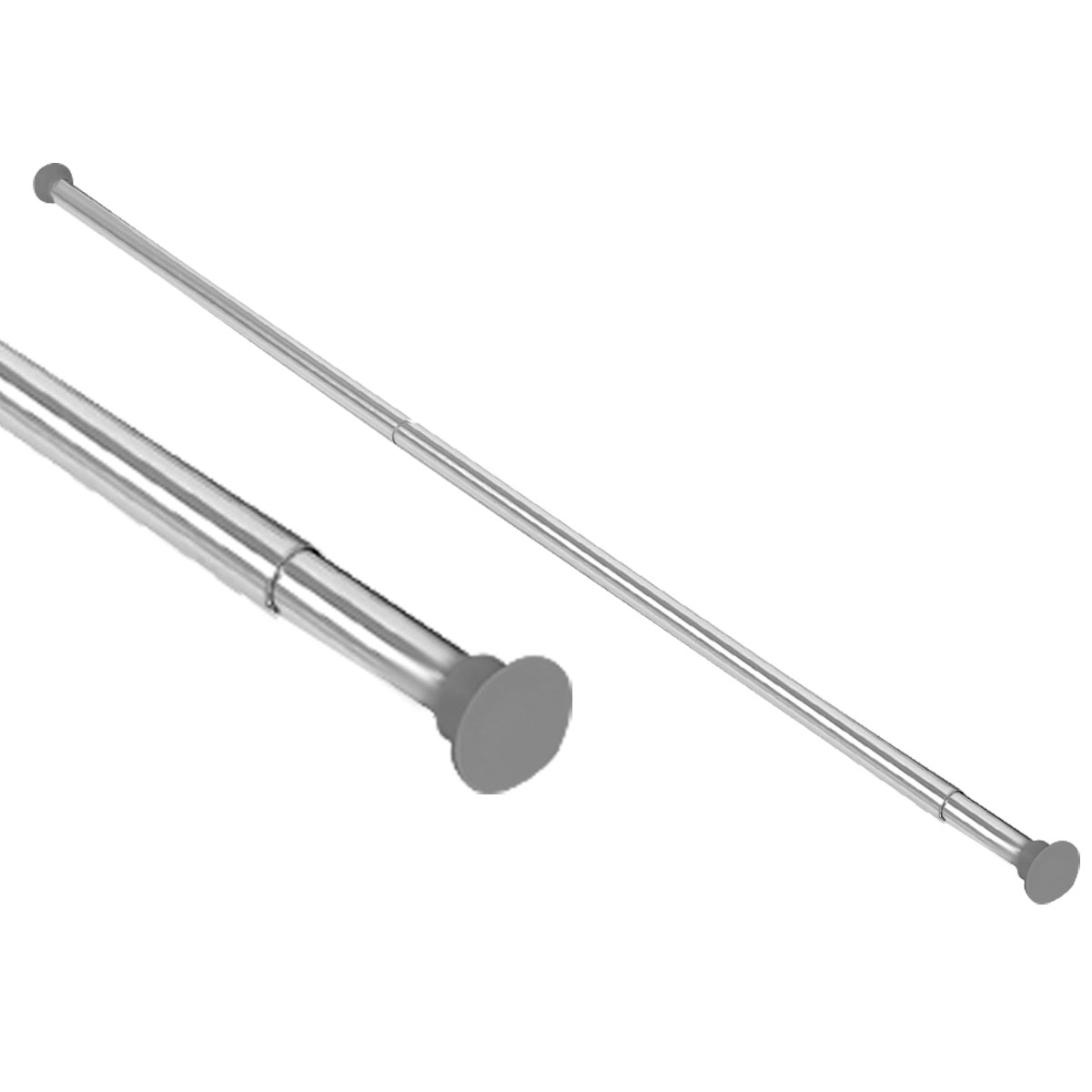 Safir expanderstång 75-220 cm silver