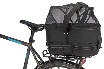 Cykelkorg och transportväska för katter (på smala pakethållare)