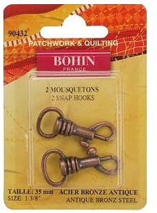 Karbinhake - Antik bronz - 1-3/8" (35 mm)